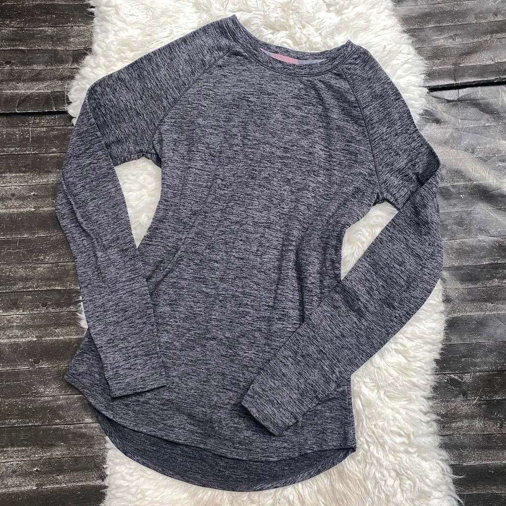 CLIMATE RIGHT WARMTH GREY CREWNECK LONG SLEEVE TOP LAYERING OUTDOOR GRANOLA